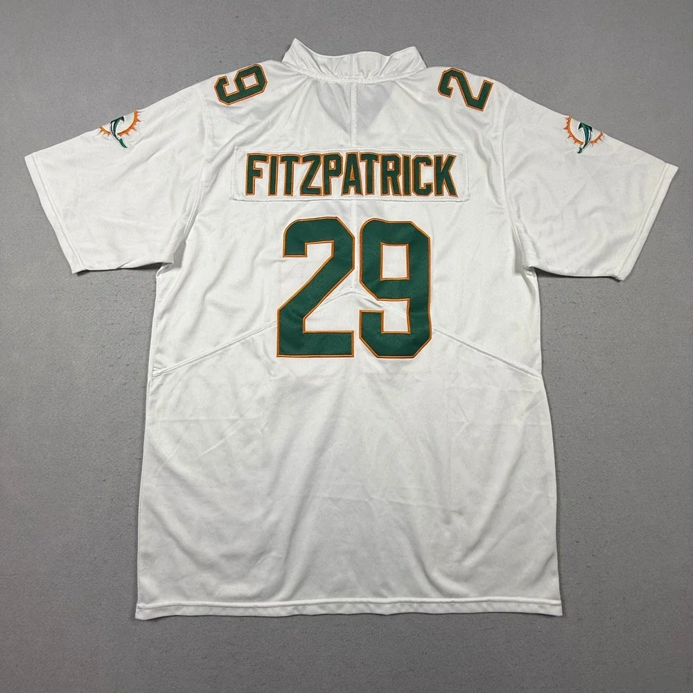 Nike Mens Miami Dolphins Minkah Fitzpatrick 29 Football Jersey White Medium